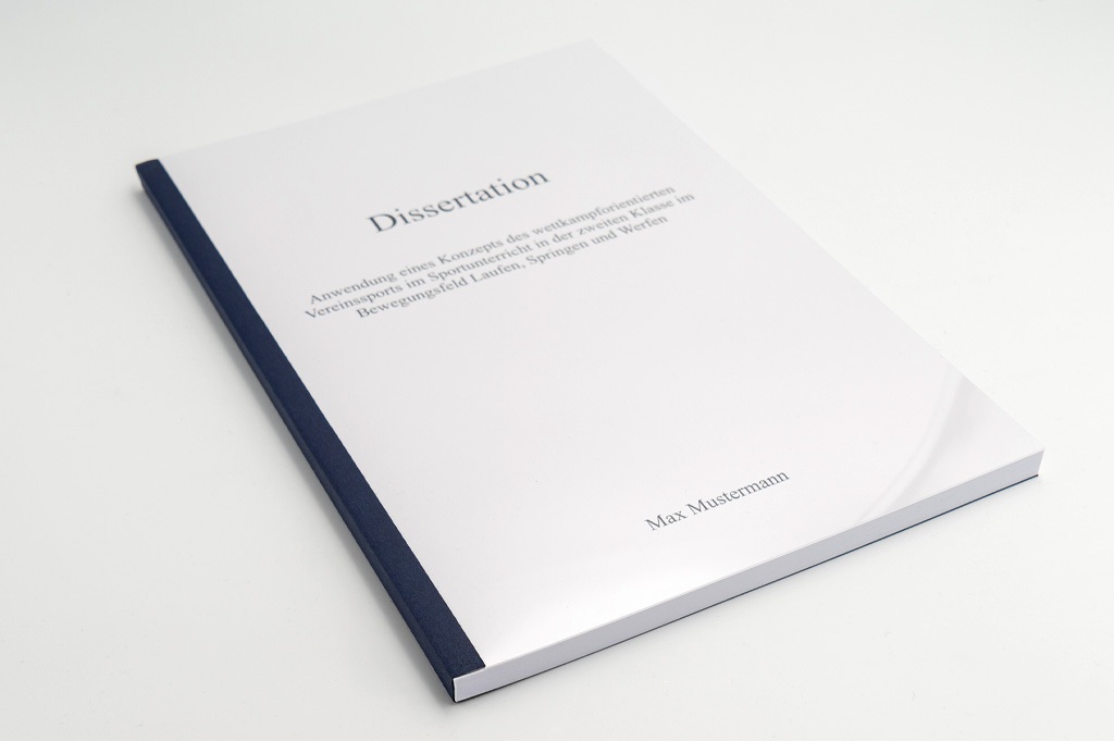 Dissertationen / Doktorarbeiten Softcover: blau